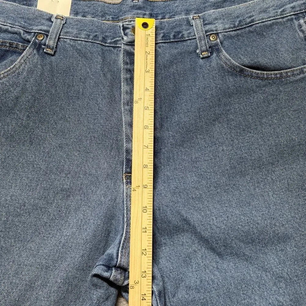 Wrangler Mens 38X32 Blue Ridge Relaxed Fit Jeans Medium Wash Denim NWT